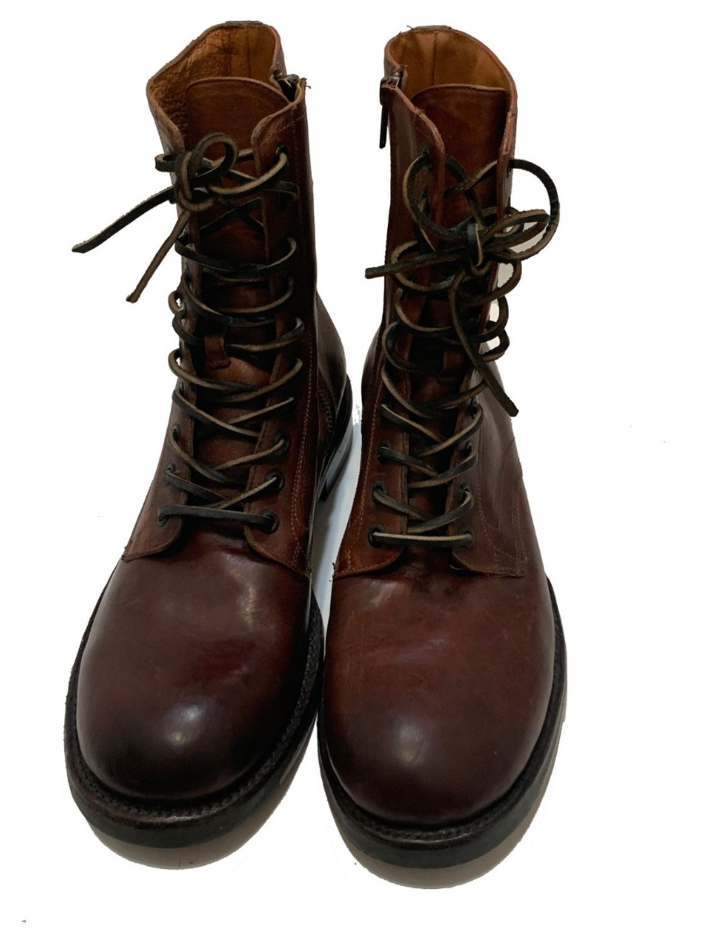 10.5 / Frye Men's Brown Leather Lace-Up Boot